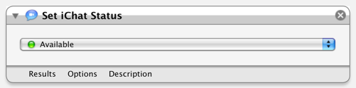 Set iChat Status Screenshot